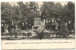 Bruxelles - Statues Des Comtes D'Egmont Et De Hornes (Palce Du Petit Sablon) - Brussel (Stad)