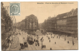 Bruxelles - Place De Brouckère Et Monument Anspach (Tram) - Bruxelles-ville