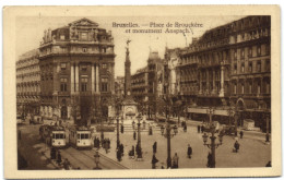 Bruxelles -  Place De Brouckère Et Monument Anspach - Brussel (Stad)