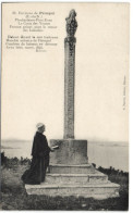 Environs De Paimpol - Ploubazlanec-Pors-Even - La Croix Des Veuves - Femme Priant Pour Le Retour Des Islandais - Ploubazlanec