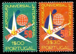 !										■■■■■ds■■ Portugal 1958 AF#833-834** Brussels Expo Set (x4255) - Nuevos