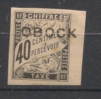 OBOCK - 1892 - Taxe TT N°YT. 14 - Type Duval 40c Noir - Neuf * / MH VF - Unused Stamps