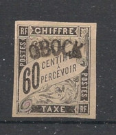 OBOCK - 1892 - Taxe TT N°YT. 4 - Type Duval 60c Noir - Neuf (*) / MNG - Neufs