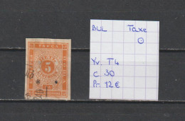 (TJ) Bulgarije - Taxe YT 4 (gest./obl./used) - Impuestos