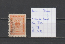 (TJ) Bulgarije - Taxe YT 10 (gest./obl./used) - Postage Due