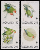 Angola 1992 - Mi-Nr. 891-894 ** - MNH - Papagei / Parrot - Angola