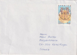 Brief  Varberg - Konolfingen  (Morgan Nobelpreis - Genetik)      1989 - Cartas & Documentos