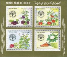 STAMPS يمني YEMEN 1982 WORLD FOOD DAY AIRMAIL MINIATURE 2 SHEETS MNH 34,00 EURO CATALOGUE MICHEL - Yémen