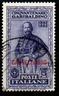 ITALIA - CASTELROSSO - 1932 - CINQUANTENARIO GARIBALDINO - USATO - Castelrosso