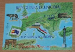 EQUATORIAL GUINEA 1978, CEPT, Stamp Exhibition, EURAPHILA, Mi #1351, Souvenir Sheet, MNH** - 1978