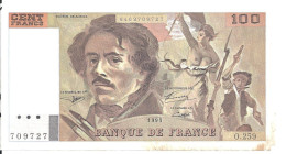 FRANCE 100 FRANCS 1995 VG P 154 H - 100 F 1978-1995 ''Delacroix''