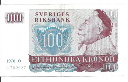 SUEDE 100 KRONOR 1978 VF P 54 C - Sweden