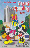 Télécarte JAPON / 110-193074 - DISNEY STORE GRAND OPENING - MICKEY MINNIE Ikebukoro 1997 - GO JAPAN Free Phonecard - Disney