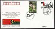 PFTN.WJ-102 CHINA-Vanuatu DIPLOMATIC COMM.COVER - Cartas & Documentos