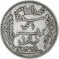 Tunisie, Muhammad V, Franc, AH 1329/1911, Paris, TTB, Argent, KM:238 - Andere & Zonder Classificatie