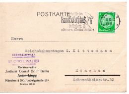 60278 - Deutsches Reich - 1932 - 5Pfg Hindenburg EF A OrtsKte MUENCHEN - WERBET FUER DEN NATURSCHUTZ IN BAYERN ... - Sonstige & Ohne Zuordnung