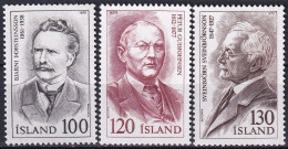 ISLAND 1979 Mi-Nr. 547/49 ** MNH - Unused Stamps