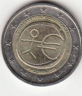 Germany, (10) Moeda De 2 Euros De 2009 D, Monetary Union, Uncirculated - Sonstige & Ohne Zuordnung