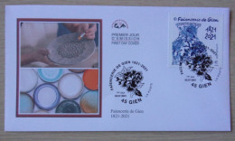 2021 FDC  Enveloppe Premier Jour Faïencerie De Gien 02/07 - 2020-…