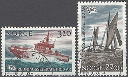 Norwegen Norway 1991. Mi.Nr. 1066-1067, Used O - Oblitérés