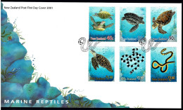 New Zealand 2001 Marine Reptiles FDC - - FDC