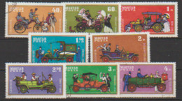 Hongrie  1970  P A  N° 317 / 24  Oblitéré.  8 Valeurs  "série Complète" Automobile - Used Stamps
