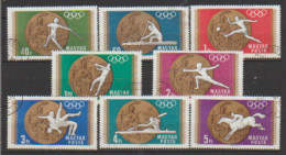 Hongrie  1969   N° 2020 / 27  Oblitéré.  8 Valeurs  "série Complète" J O  Mexico - Used Stamps