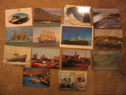 14 ASSORTED CARDS INC SAILING - Voiliers