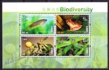 Hong Kong 2010 Yvert BF 197, Biodiversity Fauna - Miniature Sheet - MNH - Unused Stamps