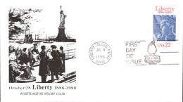 USA ETATS UNIS FDC 1986 STATUE DE LA LIBERTE - 1981-1990