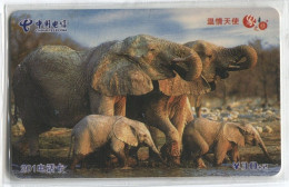 Télécarte China Telecom : Eléphants - Oerwoud