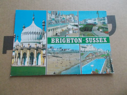 SOUVENIR  BRIGHTON  SUSSEX ( ENGLAND ANGLETERRE ) 5 JOLIES VUES - Brighton