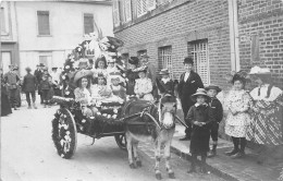 27-BEAUMONT-LE-ROGER- CARTE-PHOTO- CAVALCADE 1900 - VOITURE D'ENFANTS - Beaumont-le-Roger