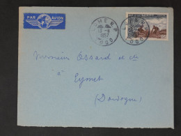 DD7 TOGO   BELLE LETTRE   1957 LOMé A EYMET FRANCE   +AFF. PLAISANT+++ - Covers & Documents