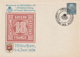 Allemagne Entier Postal Illustré München 1939 - Enveloppes
