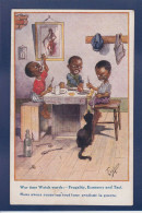 CPA GIBSON Négritude Petit Noir Black écrite Chat Cat - Humorous Cards