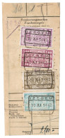 CHEMINS DE FER, TR 237, 248, 249, 256 Sur Fragment Bulletin D'expedition, Obliterations Centrales Nettes IZEGEM - Used