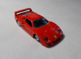Voiture - Ferrari F40 - Maisto Shell- Rouge - 112 Mm - Ech: 1/39 - Autres & Non Classés