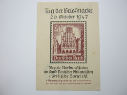 1947 , MÜNSTER , 12 Pfg. Ganzsache Mit Privatem Bildzudruck - Ganzsachen