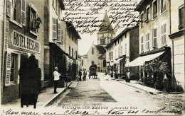 8865  - Ain -  VILLARS Les DOMBES :  Grande Rue , Hotel BESSARD à Gauche   Circulée En 1914- - Villars-les-Dombes