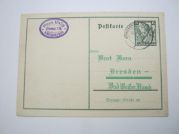 1935 , 6 Pfg.  Nothilfe  , Ganzsache Mit Beitseitigem Privatzudruck  Aus  Königsbrück - Private Postwaardestukken