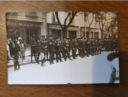 CPA Carte Photo Algérie Batna Zouaves Défilé 1930 Env. - Batna