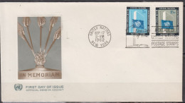 UNITED NATIONS   5c  + 15c    " FIRST DAY OF ISSUE " Avec Cachet NEW YORK  Le 17 Sept 1962  Sur Enveloppe - 1961-1970