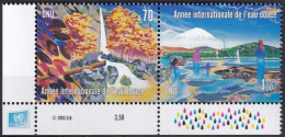 UNO GENF 2003 Mi-Nr. 470/71 Eckrand ** MNH - Unused Stamps