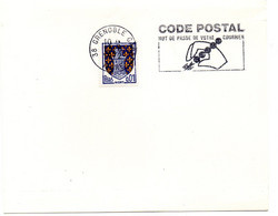 ISERE - Dépt N° 38 = GRENOBLE GARE 1972 = FLAMME SUPERBE = SECAP Illustrée ' CODE POSTAL / Mot Passe' - Code Postal