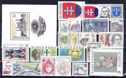 ** Slovaquie 1993 Mi 162-186, (MNH)** L'année Complete - Full Years