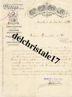 96 0651 BRUXELLES BELGIQUE 1890 Vins D'espagne & Portugal The Continental BODEGA Company à Mrs COMANDON & Cie à JARNAC - 1800 – 1899