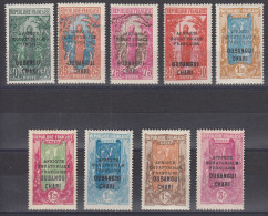 OUBANGUI SERIE COMPLETE N° 75/83 NEUFS * GOMME AVEC CHARNIERE - COTE 67 € - Nuevos