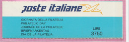 FR.NU.0752 - REPUBBLICA 1992 - "LIBRETTO GIORNATA DELLA FILATELIA" - Serie Di 5 Val.** Da Lire 750 - - Carnets