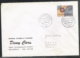 EUR67-L28 - LUXEMBOURG N° 700 EUROPA Sur Lettre Commerciale - Covers & Documents